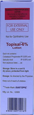 Topisal 6% Bottle Of 50ml Lotion