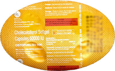 Ostofuel D3 60k Strip Of 4 Softgel Capsules