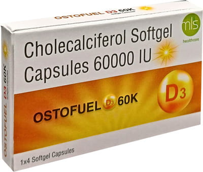 Ostofuel D3 60k Strip Of 4 Softgel Capsules