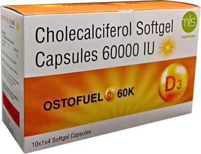Ostofuel D3 60k Strip Of 4 Softgel Capsules