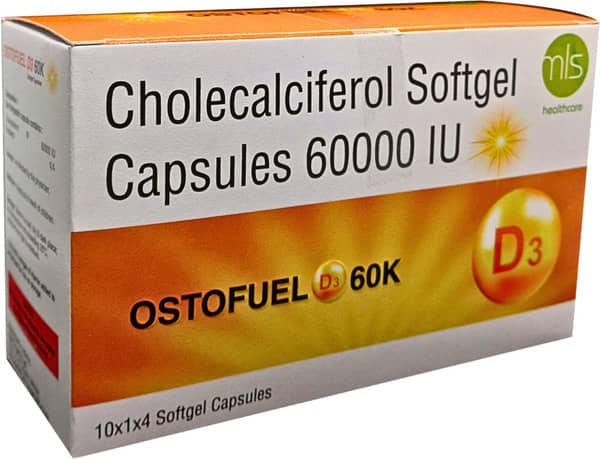 Ostofuel D3 60k Strip Of 4 Softgel Capsules