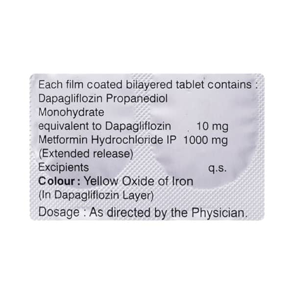 Dapagold M 10/1000mg Strip Of 10 Tablets