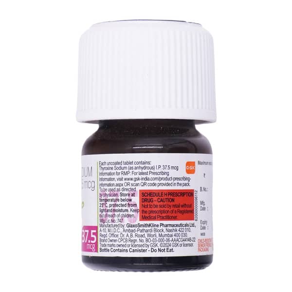 Eltroxin 37.5Mcg Bottle Of 120 Tablets