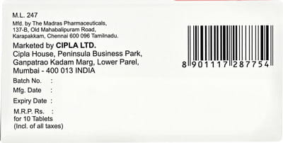 Bisofig Am 5mg Strip Of 10 Tablets