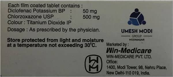 Myospas F Strip Of 10 Tablets