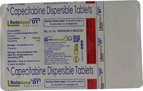 Xelodace Dt 1000mg Strip Of 10 Tablets