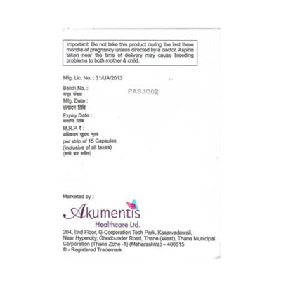 Rosycap Asp 20/150mg Strip Of 15 Capsules