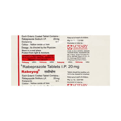 Rabeyog 20mg Strip Of 10 Tablets