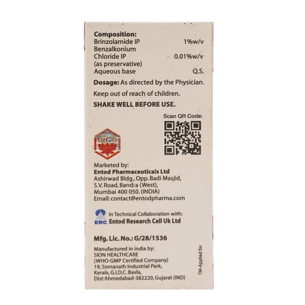 Brintod Bottle Of 5ml Eye Drops