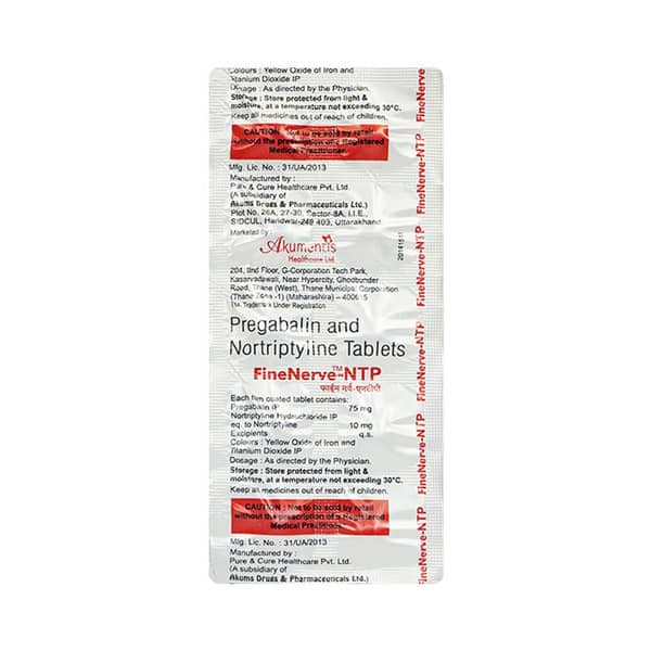 Fine Nerve Ntp Strip Of 10 Tablets