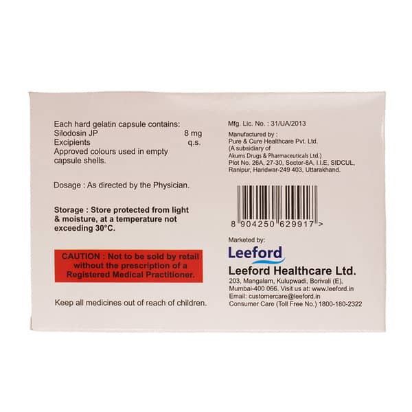 Sildohyp 8Mg Strip Of 10 Capsules