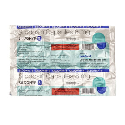 Sildohyp 8mg Strip Of 10 Capsules