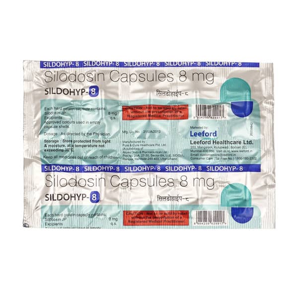 Sildohyp 8Mg Strip Of 10 Capsules