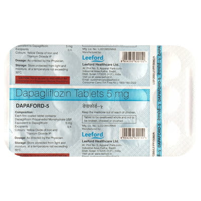 Dapaford 5mg Strip Of 15 Tablets