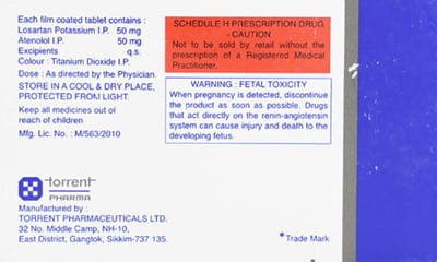 Losar Beta Strip Of 15 Tablets