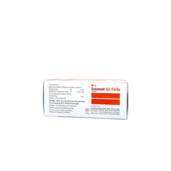 Seizmet G3 Forte Strip Of 15 Tablets