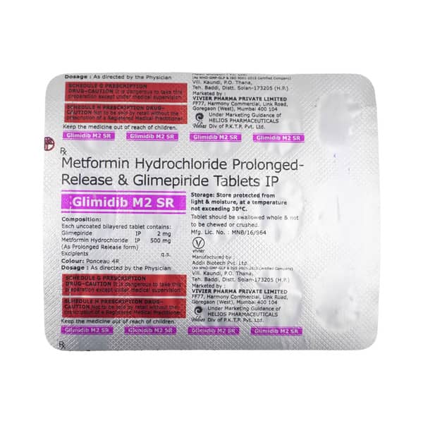 Glimidib M 2Mg Sr Strip Of 15 Tablets