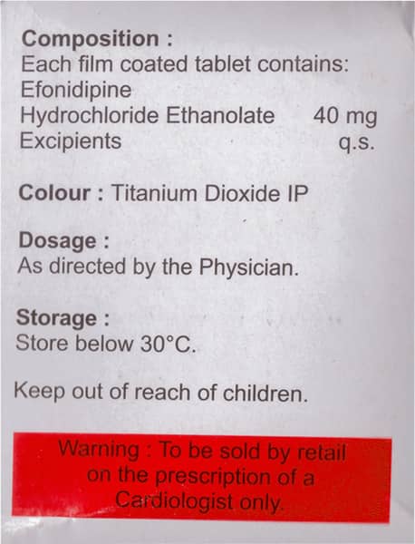 Efonta 40mg Strip Of 15 Tablets