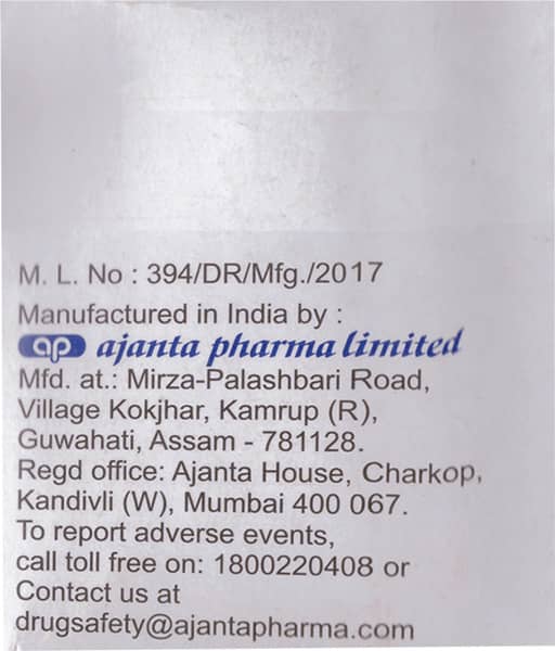 Efonta 40mg Strip Of 15 Tablets