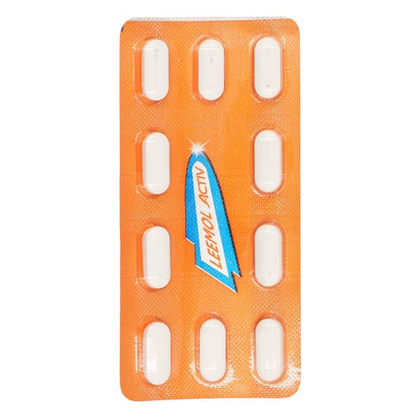Leemol Activ 650/50 Mg Strip Of 10 Tablets