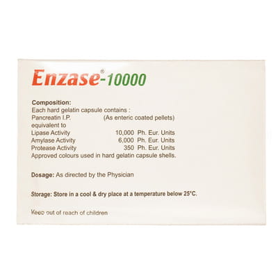 Enzase 10000 Strip Of 10 Capsules
