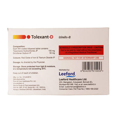 Tolexant D Strip Of 10 Tablets