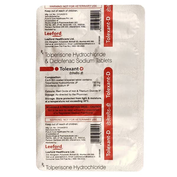 Tolexant D Strip Of 10 Tablets
