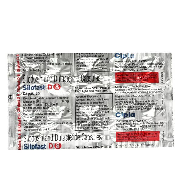Silofast D 8Mg Strip Of 10 Capsules