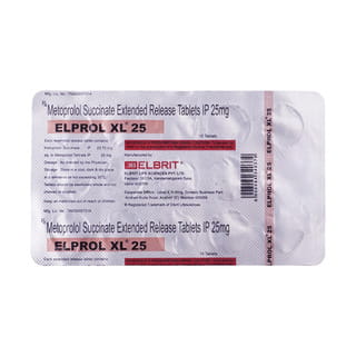 Eprol Elprol Xl 25 MG Tablet (15): Uses, Side Effects, Price & Dosage | PharmEasy