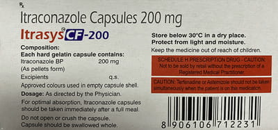 Itrasys Cf 200mg Strip Of 4 Capsules
