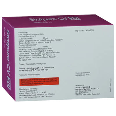 Statpure Cv 20mg Strip Of 10 Capsules