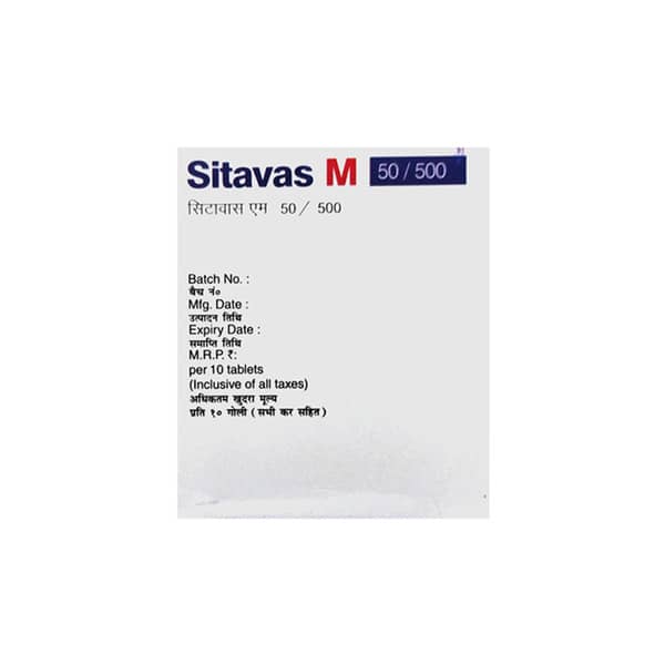 Sitawow M 50/500mg Strip Of 10 Tablets