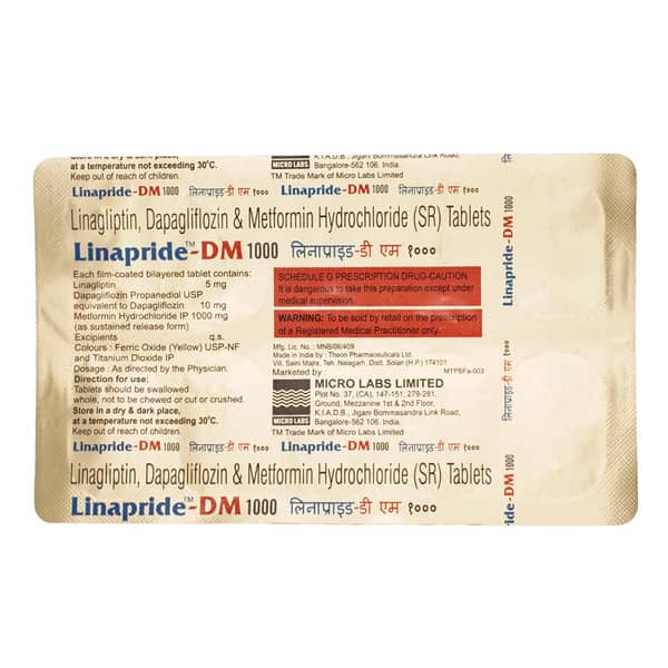 Linapride Dm 1000 Tablet