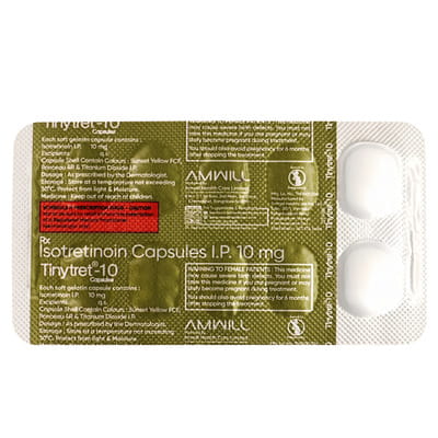 Tinytret 10mg Strip Of 10 Softgel Capsules