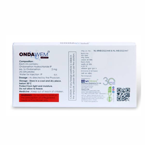 Ondawem 2Mg Ampoule Of 4Ml Injection