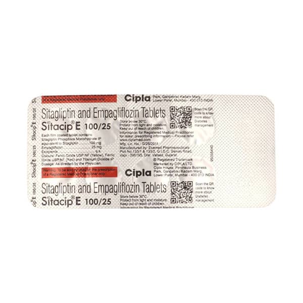 Sitacip E 100/25mg Strip Of 10 Tablets