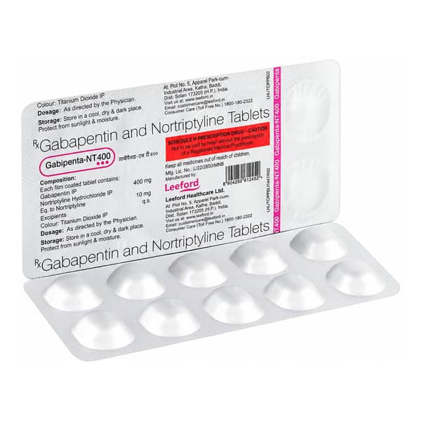 Gabipenta Nt 400Mg Strip Of 10 Tablets