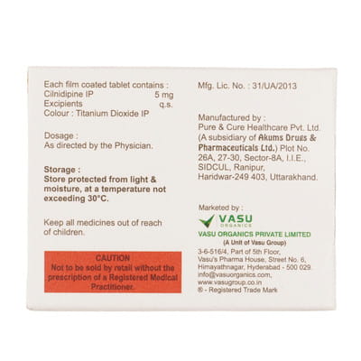 Cildipin 5mg Strip Of 10 Tablets