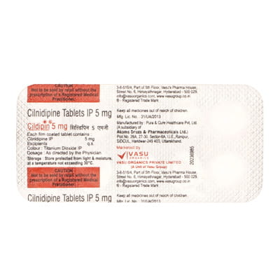Cildipin 5mg Strip Of 10 Tablets
