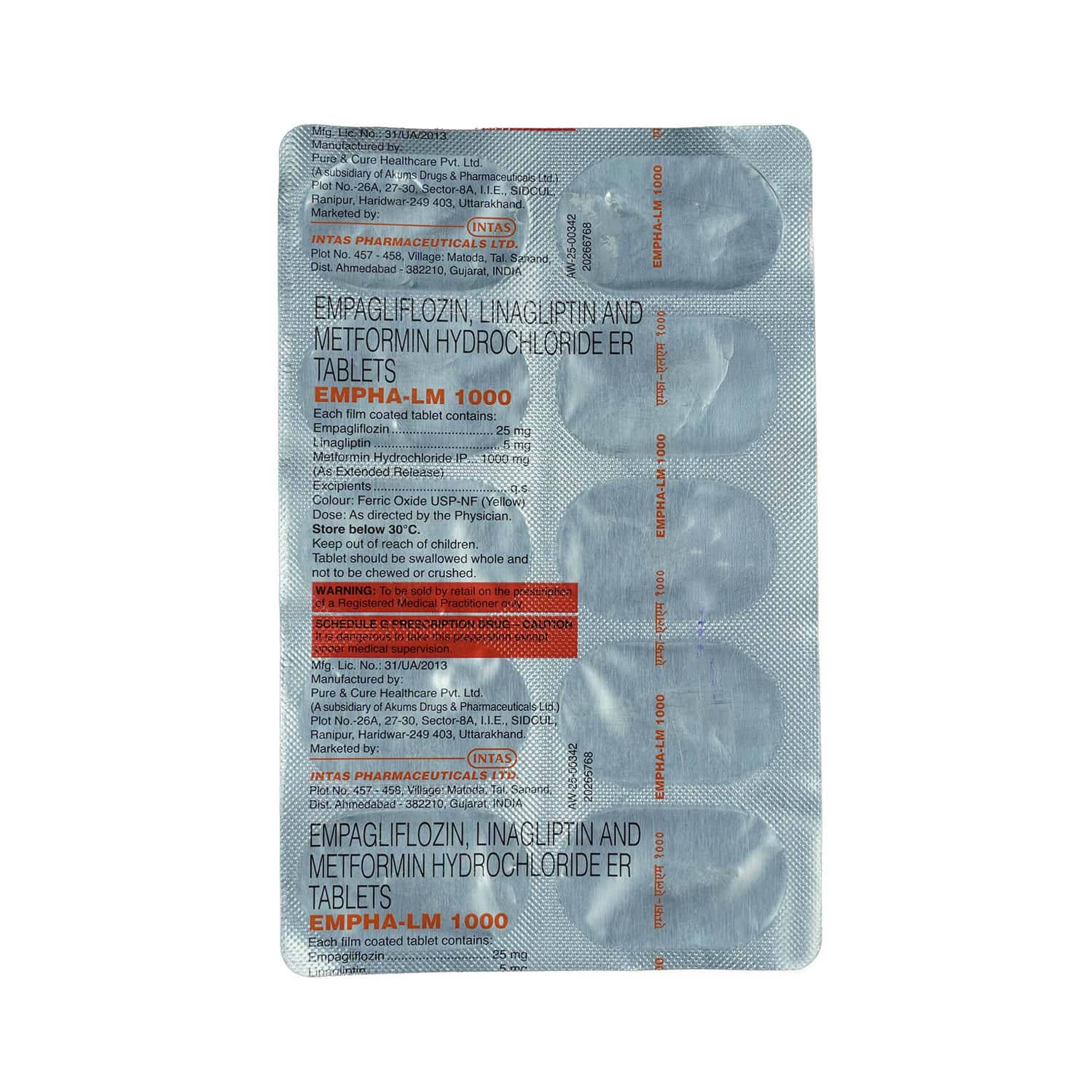 Empha Lm 1000mg Strip Of 10 Tablets: Uses, Side Effects, Price & Dosage ...