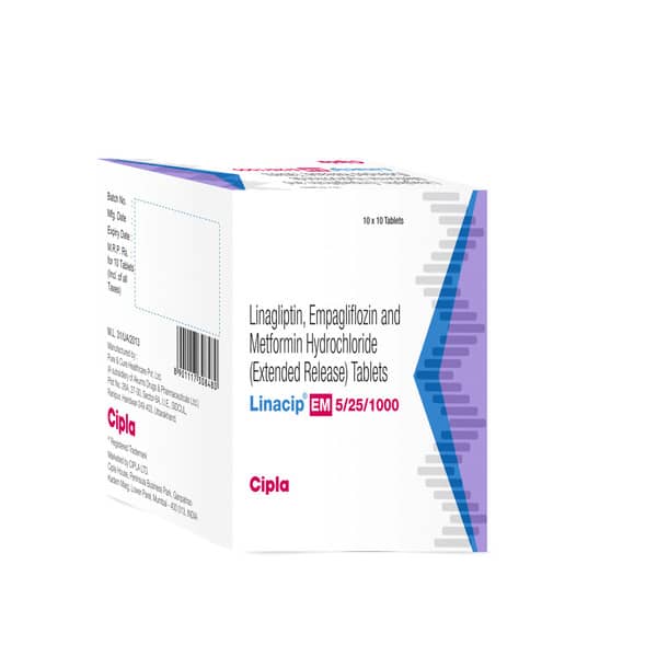 Linacip Em 5/25/1000mg Strip Of 10 Tablets
