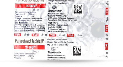 T 98 Strip Of 15 Tablets