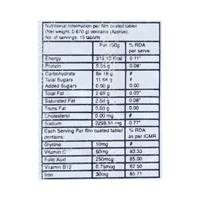 New Redulid Hb Strip Of 15 Tablets