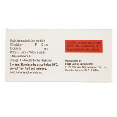 Cilovin 10 Mg Strip Of 10 Tablets