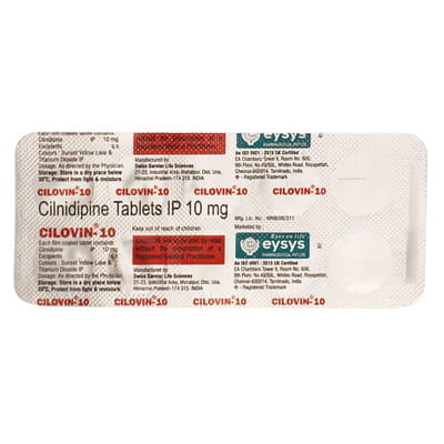 Cilovin 10 Mg Strip Of 10 Tablets