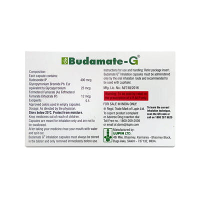 Budamate G Strip Of 10 Inhalation Capsules