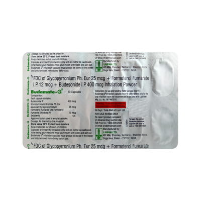 Budamate G Strip Of 10 Inhalation Capsules