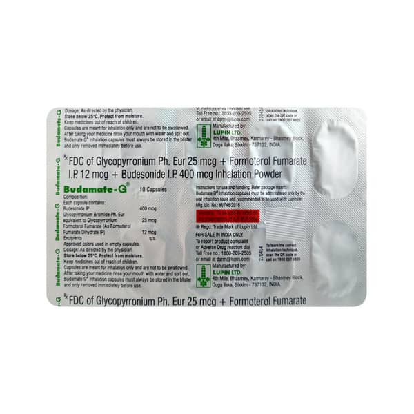 Budamate G Strip Of 10 Inhalation Capsules