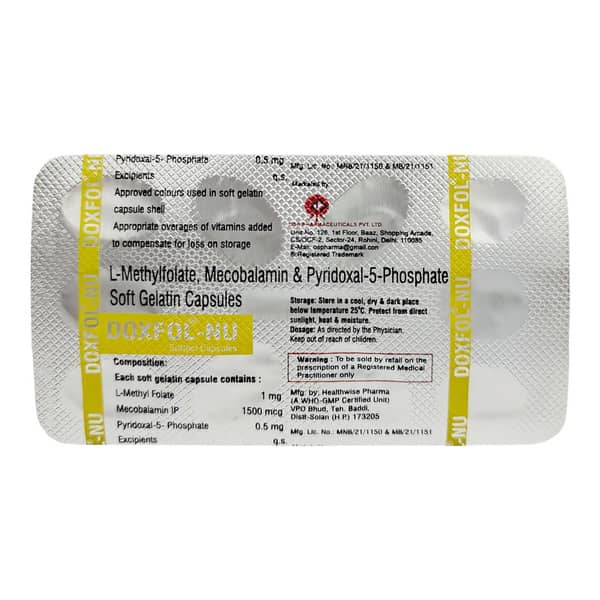 Doxfol Nu Strip Of 10 Softgel Capsules