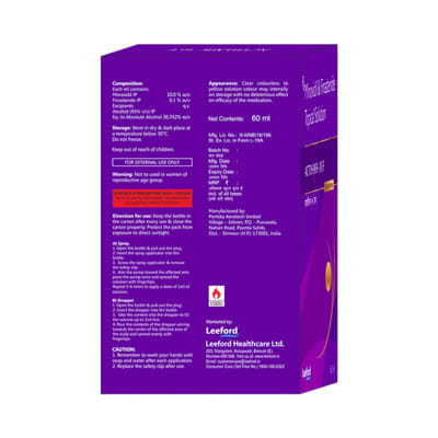 Actihair 10% Bottle Of 60ml Solution